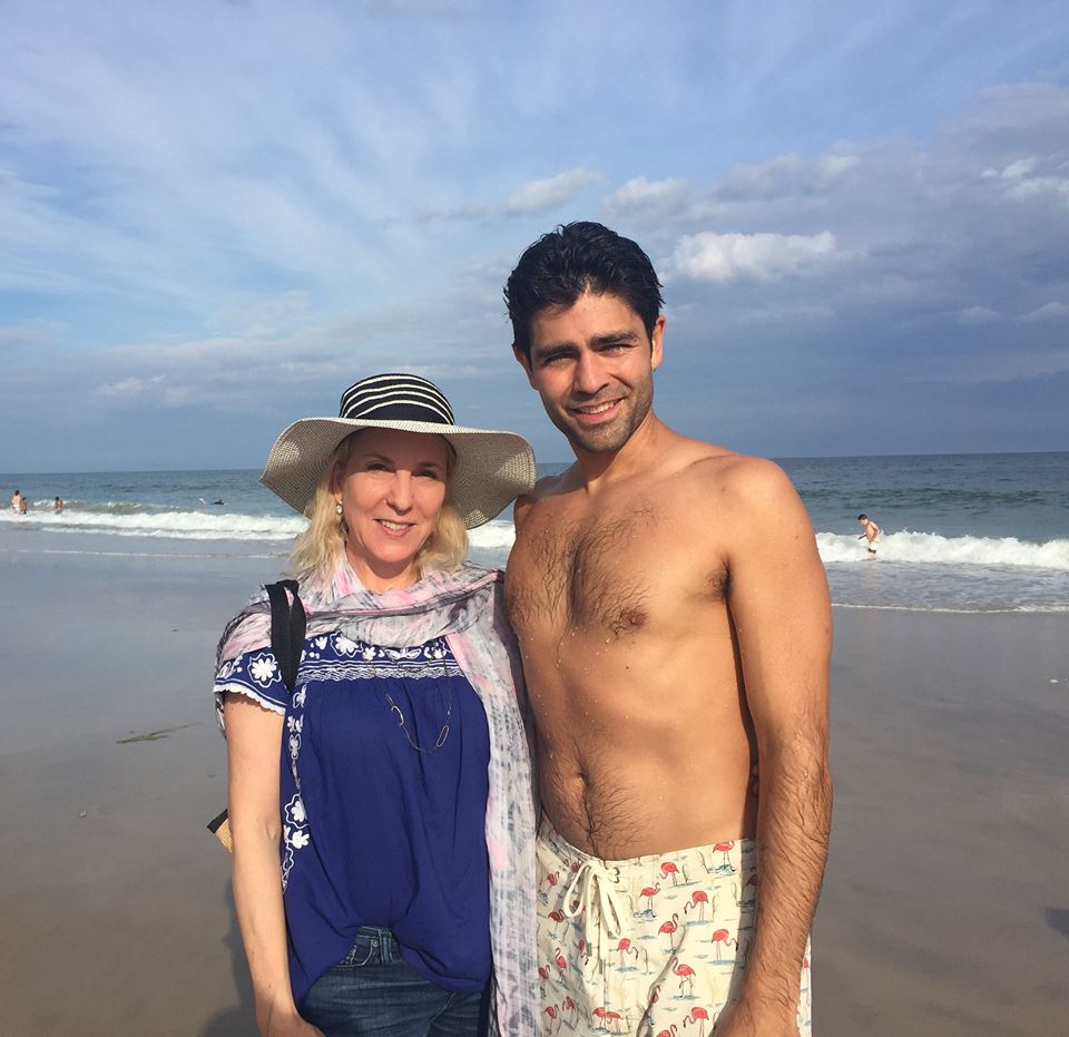 Musings Editor-in-Chief Susan Rockefeller with Adrian Grenier 