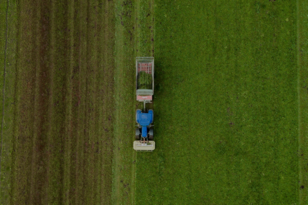 Stone Barns aerial shot of farm